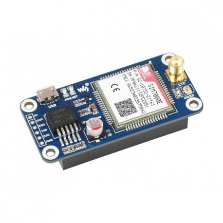 NB-IoT/eMTC/EDGE/GPRS/GNSS HAT for Raspberry Pi Based on SIM7000E