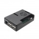 Raspberry Pi 3 ABS Case Black Enclosure Support Fan 40 pin GPIO Hole Hitam