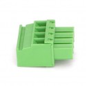 Terminal Block Pluggable 4 Pin Female 3.81mm Hijau