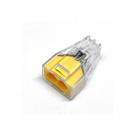 Terminal Konektor Kabel 2 Pin Lubang 0.75-2.5mm 18-12AWG Mudah Aman