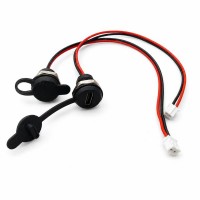Konektor USB Socket Type C Bulat Jack Female Hitam