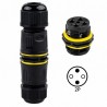 M20 IP68 Waterproof Wire Socket Connector Kabel 2.5mm 2P Core Line