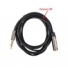 Kabel Aux Audio Extension 3.5mm Male to Female 2M - AV121 - Black - JINSHOUWEI
