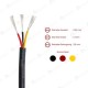 Kabel AWG24 (3 Jalur) + Selongsong (per meter)