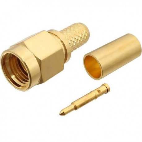 Konektor SMA Male Crimp LMR200 RG58 HuberSuhner High Performance