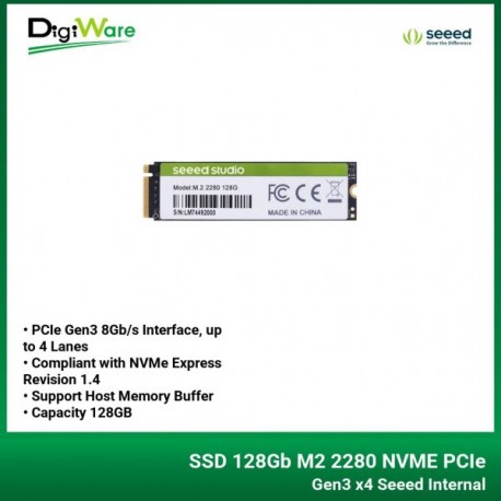 SSD 128Gb M2 2280 NVME PCIe Gen3 x4 Seeed Internal