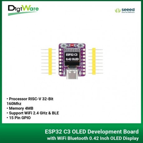 ESP32 C3 OLED Development Board with WiFi Bluetooth 0.42 Inch OLED Display