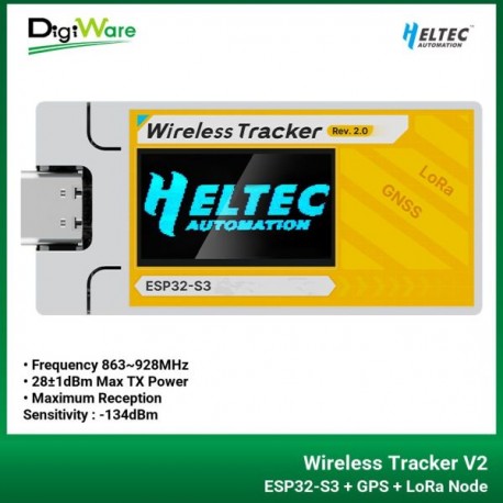 Wireless Tracker V2, ESP32-S3 + GPS + LoRa Node, Meshtastic, MeshCore and LoRaWAN Compatible