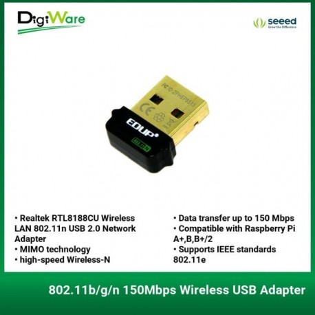 802.11b/g/n 150Mbps Wireless USB Adapter