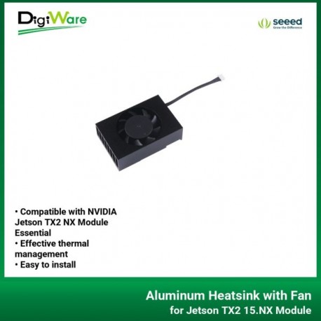 Aluminum Heatsink with Fan for Jetson TX2 NX Module