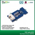 VOC and eCO2 Gas Sensor Grove (SGP30) multi-pixel gas sensor with low power consumption, ideal for Air Purifier System, Smart V