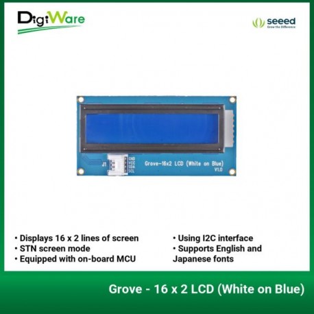 Grove - 16 x 2 LCD (White on Blue)