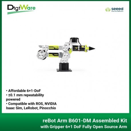 reBot Arm B601-DM Assembled Kit with Gripper 6+1 DoF Fully Open Source Arm