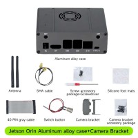 Jetson Orin Aluminum Alloy Case for Orin Nano Super/Orin NX Super with Case and Camera Bracket