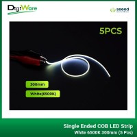 Single Ended COB LED Strip White 6500K 300mm (5 Pcs)