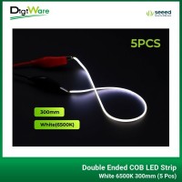 Double Ended COB LED Strip White 6500K 300mm (5 Pcs)