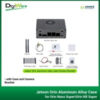 Jetson Orin Aluminum Alloy Case for Orin Nano Super/Orin NX Super with Case and Camera Bracket