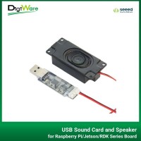 USB Sound Card and Speaker for Raspberry Pi/Jetson/RDK Series Board