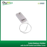 2xAA Battery Holder with On/Off Switch and Slider Cover