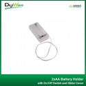 2xAA Battery Holder with On/Off Switch and Slider Cover