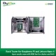 Rack Tower for Raspberry Pi and Jetson Nano 4 layer acrylic case with RGB fan for cluster and NAS