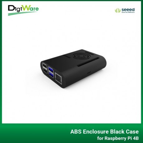 ABS Enclosure Black Case for Raspberry Pi 4B