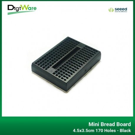 Mini Bread Board 4.5x3.5cm 170 Holes - Black