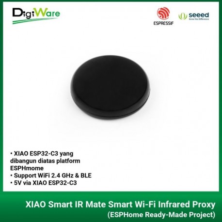 XIAO Smart IR Mate Smart Wi-Fi Infrared Proxy for Home Assistant (ESPHome Ready-Made Project)