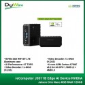 reComputer J3011B Edge AI Device NVIDIA Jetson Orin Nano 8GB RAM 128GB NVMe SSD WiFi BT LTE Aluminum case