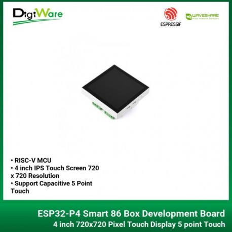 ESP32-P4 Smart 86 Box Development Board With 4 inch 720x720 Pixel Touch Display 5 point Touch Ethernet Port RS485 2 Channel Rel