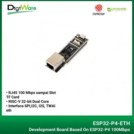 ESP32-P4-ETH High Performance Development Board Based On ESP32-P4 100Mbps RJ45 Ethernet Port with Pre Soldered Header