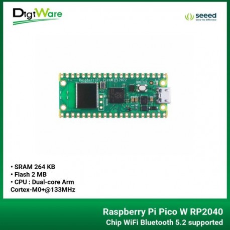 Raspberry Pi Pico W RP2040 Chip WiFi Bluetooth 5.2 supported
