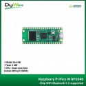 Raspberry Pi Pico W RP2040 Chip WiFi Bluetooth 5.2 supported