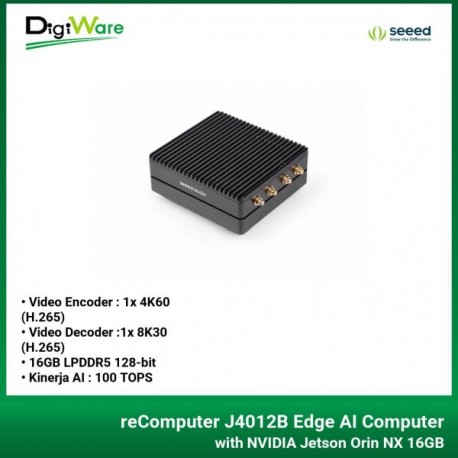 reComputer J4012B Edge AI Computer with NVIDIA Jetson Orin NX 16GB