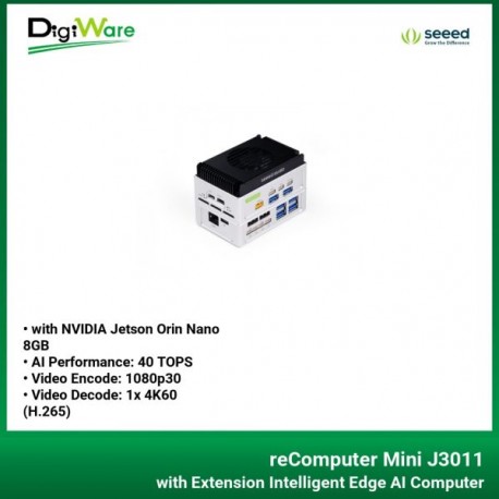 reComputer Mini J3011 with Extension Intelligent Edge AI Computer with NVIDIA Jetson Orin Nano 8GB
