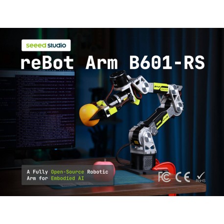 reBot Arm B601-RS Assembled Bundle with Power Adapter Kit G-Clamp