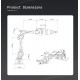 reBot Arm B601-RS Assembled Bundle with Power Adapter Kit G-Clamp