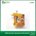 MK8 Extruder Aluminium Alloy Block 1.75mm - Left Hand