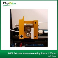 MK8 Extruder Aluminium Alloy Block 1.75mm - Left Hand
