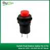 Switch Push Button Saklar On 2 Pin Bulat 3A 125V 1.5A 250V DS-427 Merah