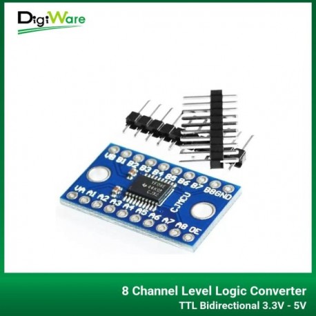 8 Channel Level Logic Converter TTL Bidirectional 3.3V - 5V