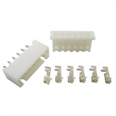 Konektor JST XH 2.54mm 6 Pin Male Female Pin