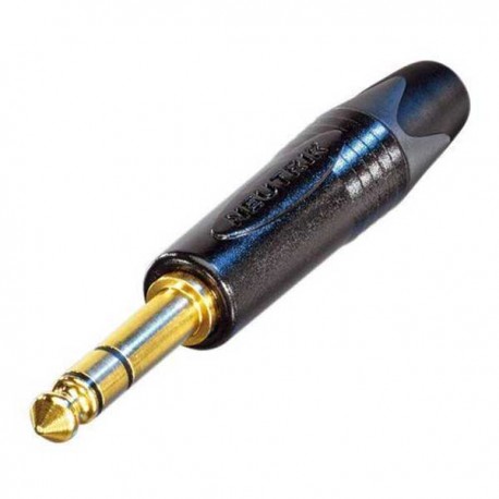 Plug Audio TRS 1/4 inch Male Neutrik NP3X-B (Gold)