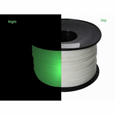 3D Filament ABS Glow in the Dark 1.75mm Glow Green