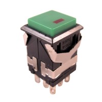 Pushbutton Switch DKD2-621 Green Off On with lamp