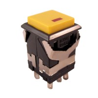 Pushbutton Switch DKD2-621 Yellow Off On with lamp