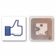 Facebook Like NFC Tag (43x43mm)