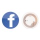 Sticker NFC Tag Facebook Classic Diameter 42mm