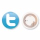 Twitter Follow NFC Tag (42mm dia.)