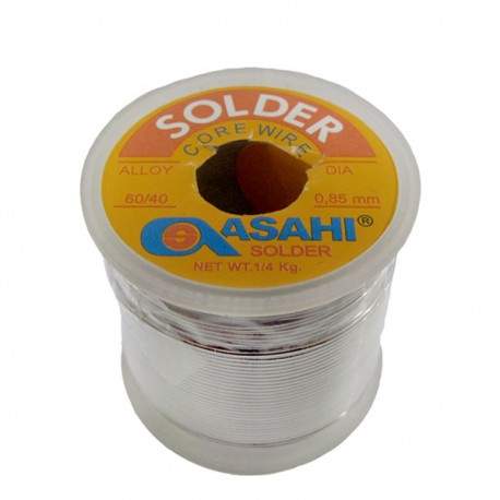 Timah ASAHI 0.85mm 60/40 1/4kg (1 rol 58 m)